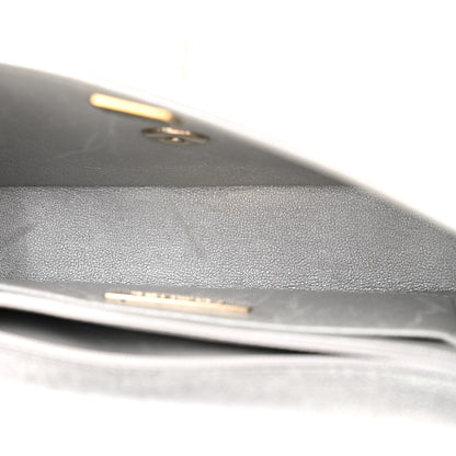 Chanel Mirror Calfskin Metallic Calfskin Quilted Hollywood Boulevard Mini Flap With Star Coin Purse Silver 5 of 13
