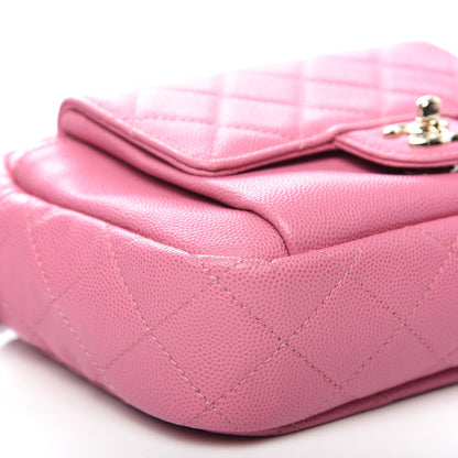 Chanel Caviar Quilted CC Day Camera Case Pink 5 of 11