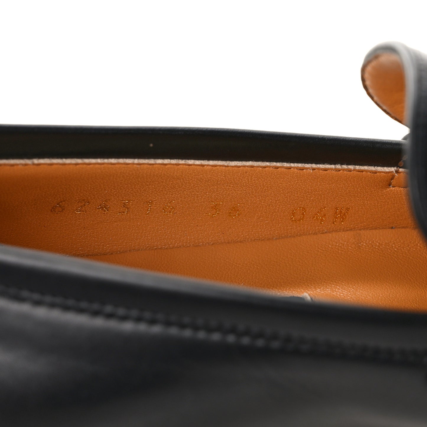 Calfskin Web Interlocking G Tassel Loafers 36 Black