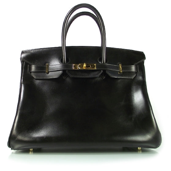 Box Calfskin Birkin 35 Black