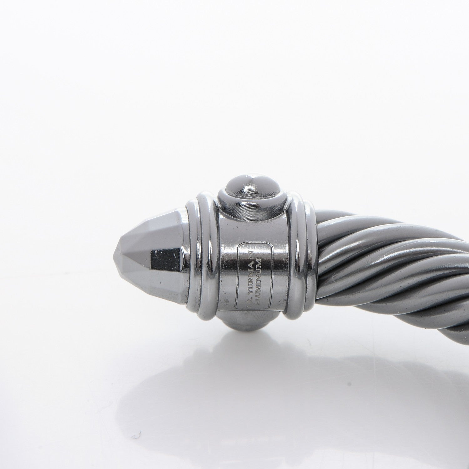 David Yurman Aluminum 10mm Cable Bracelet Silver 4 of 5