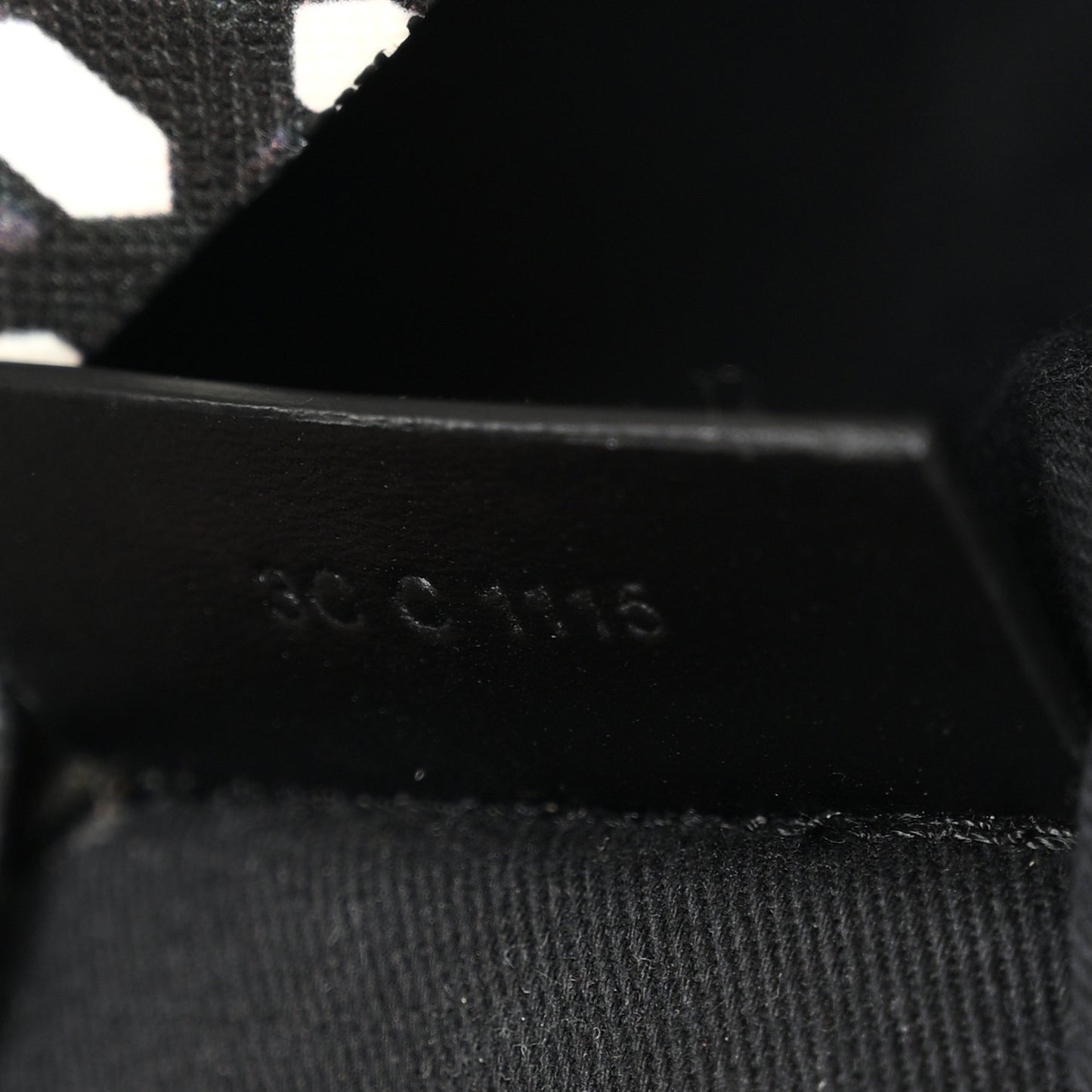Coated Canvas Large Antigona Tote Black White