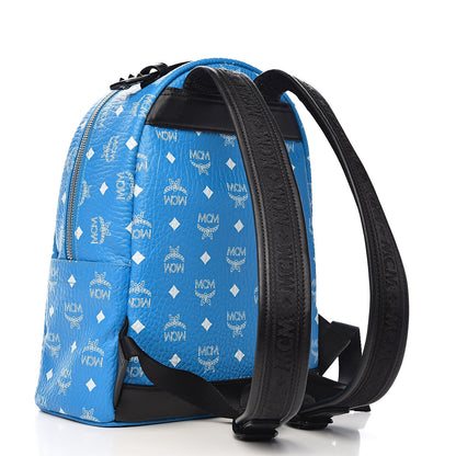 MCM Visetos Small Stark Backpack Blue 3 of 9