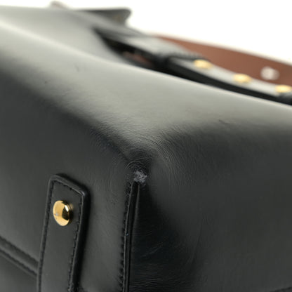 Burberry Soft Grain Calfskin Small Belt Bag Black Tan 11 of 22