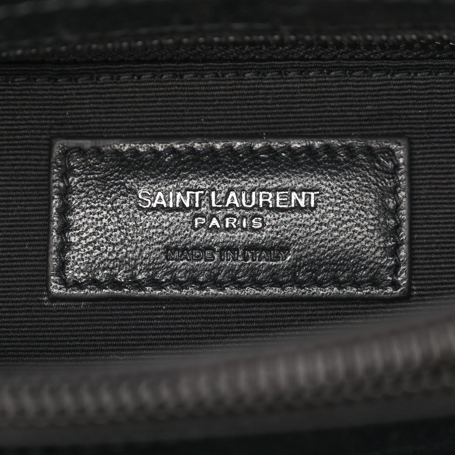 Saint Laurent Calfskin Y Quilted Monogram Monochrome Medium Loulou Chain Satchel Black 6 of 10
