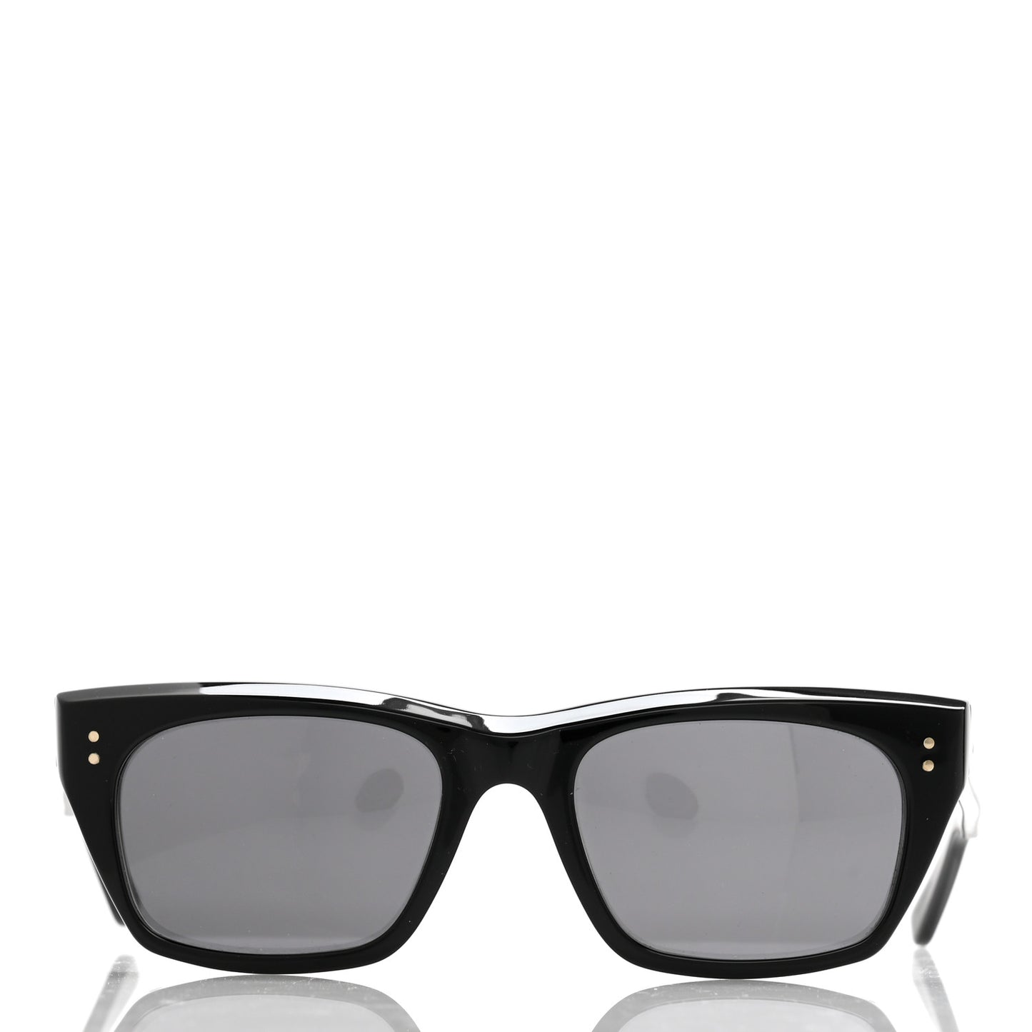Acetate Polarized Rectangular Sunglasses CL40060I Black