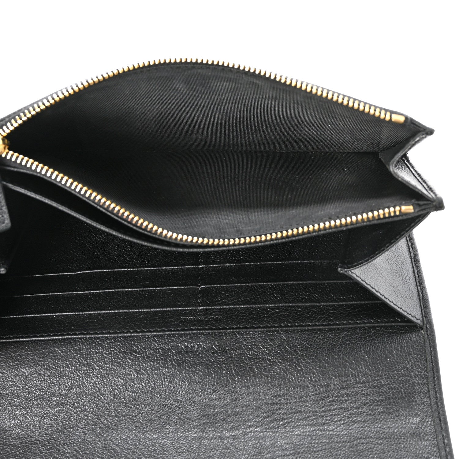 Saint Laurent Chevre Belle De Jour Flap Wallet Black 6 of 8
