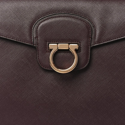 Salvatore Ferragamo Pebbled Calfskin Katia Top Handle Satchel Oxford 7 of 10