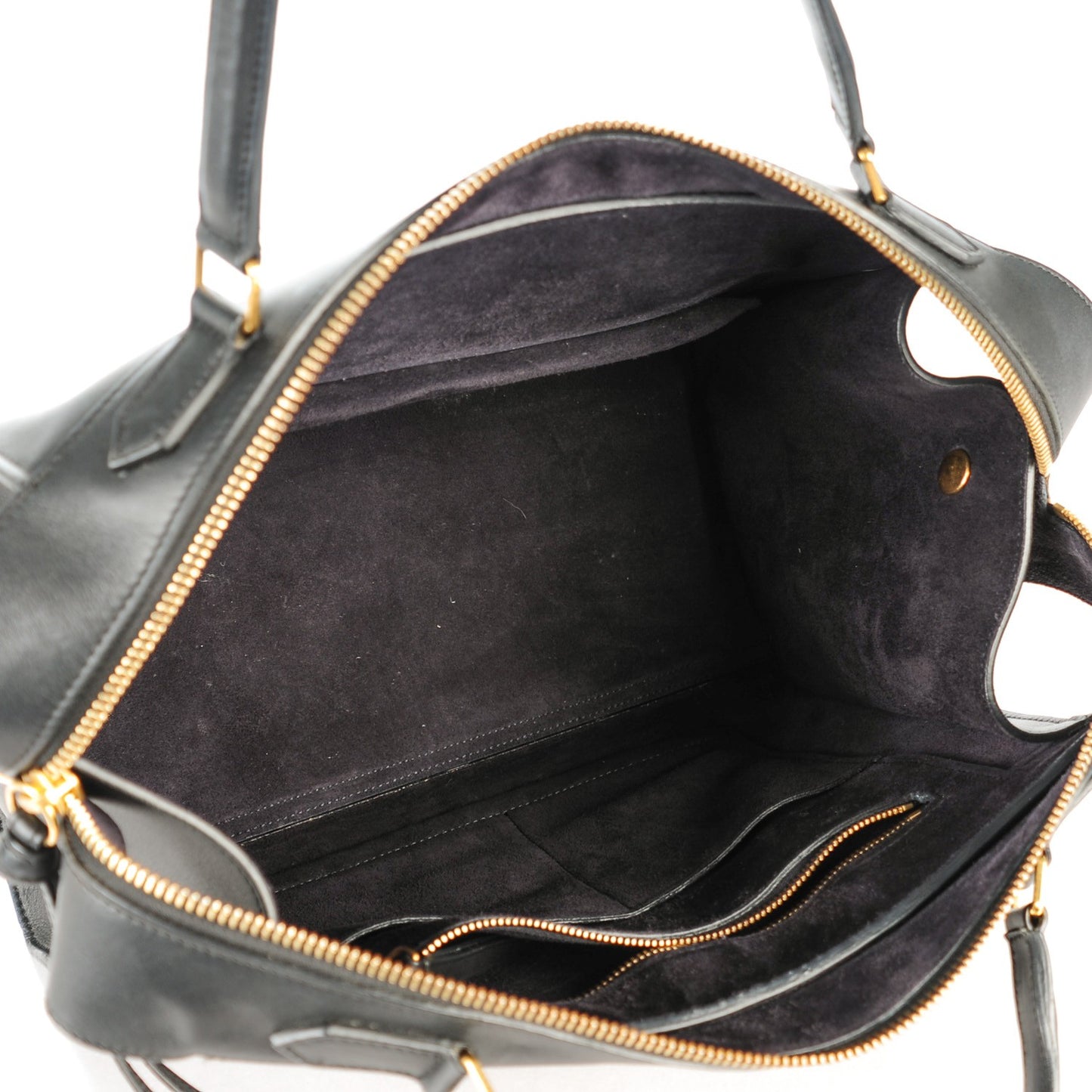 Smooth Calfskin Small Ring Bag Black