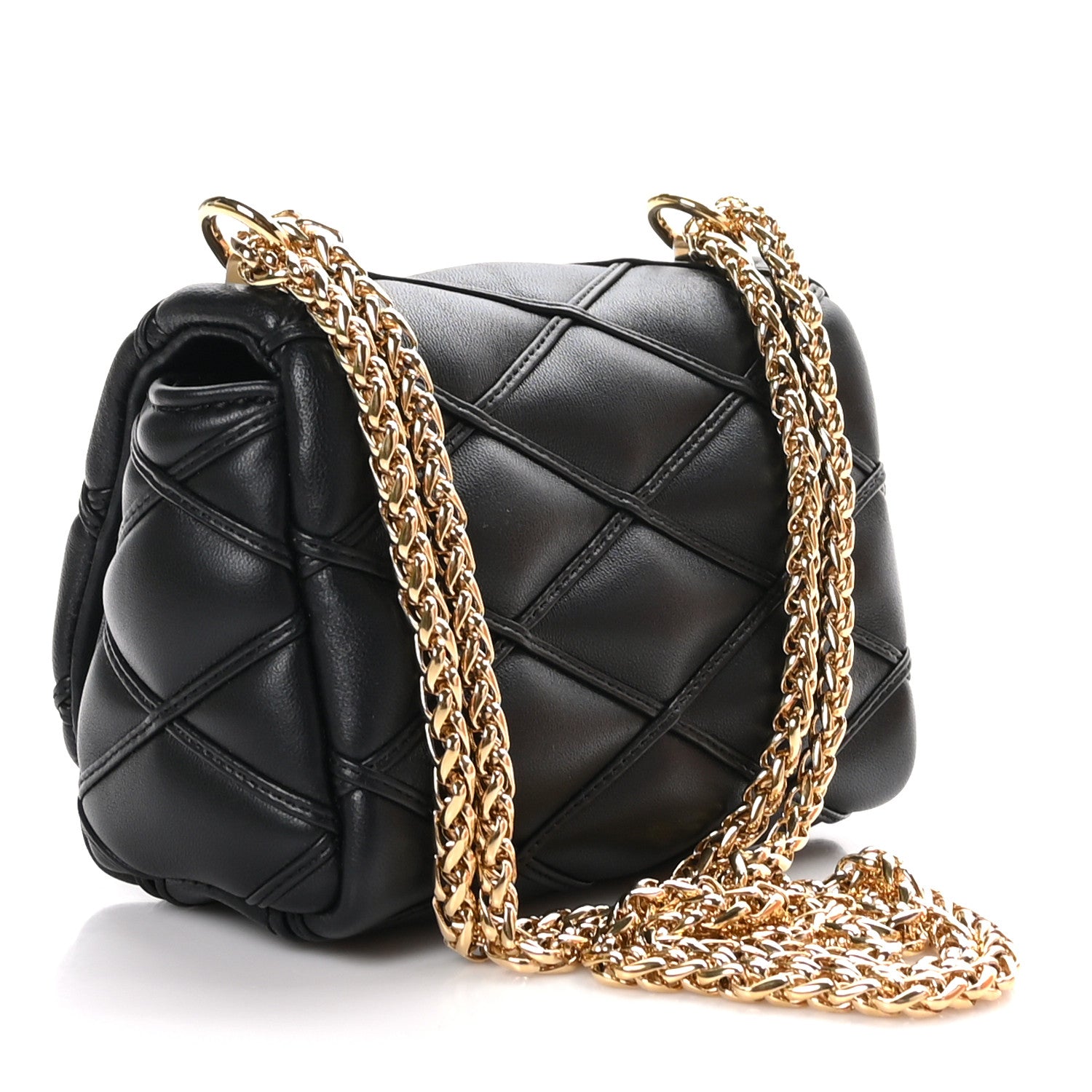 Louis Vuitton Lambskin Malletage Pico GO-14 Black 3 of 9