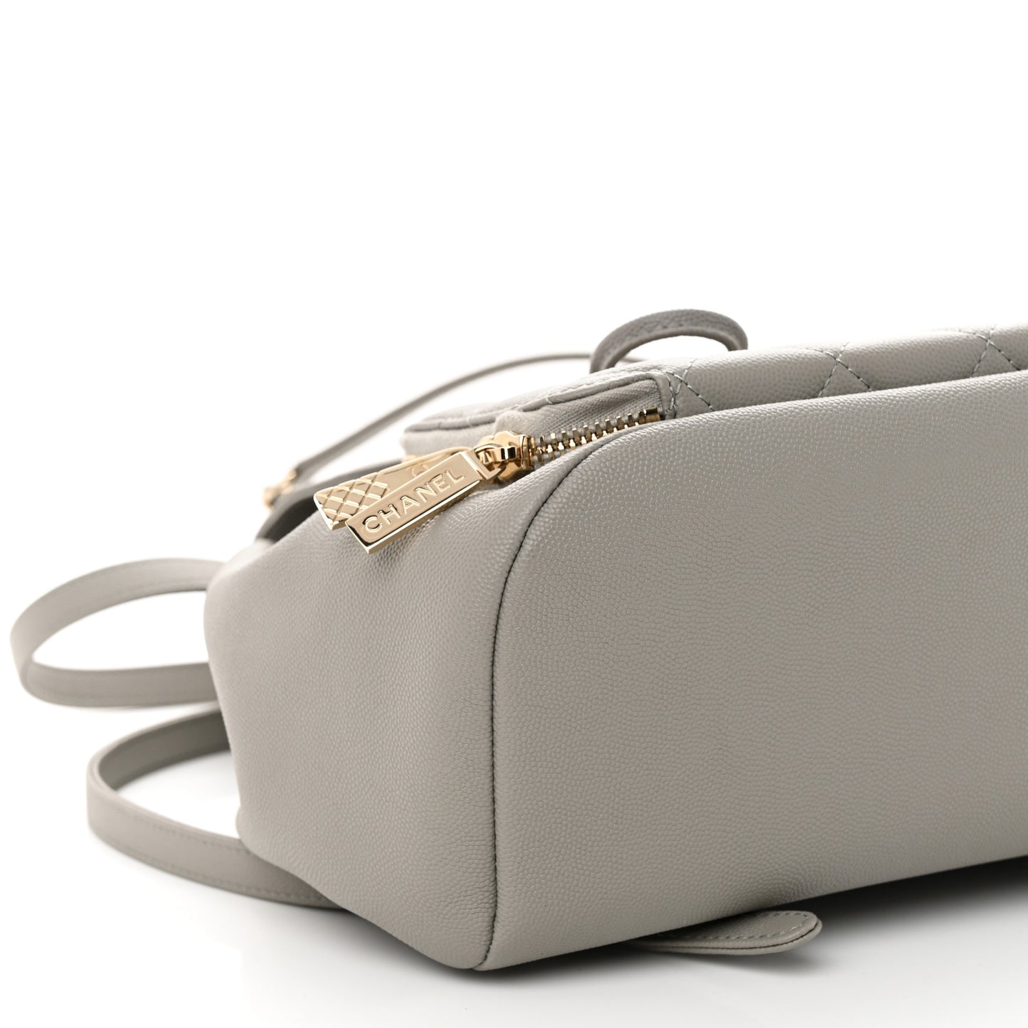 Caviar Quilted Business Affinity Backpack Grey