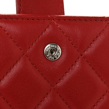 Chanel Lambskin Quilted Zipped Pocket Wallet Red 11 of 16