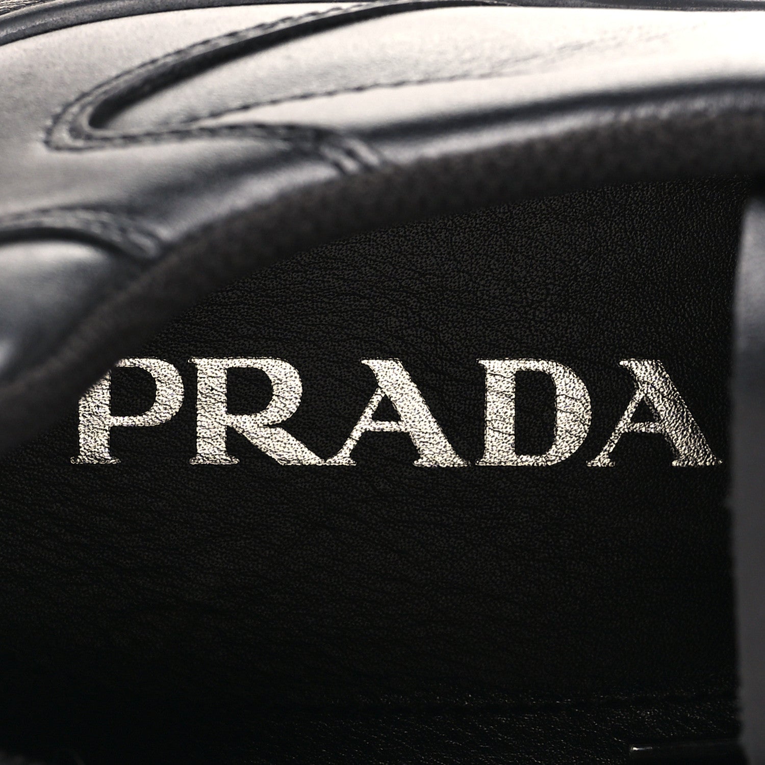 Prada Vitello Soft Mens Sneakers 12 Black 8 of 10
