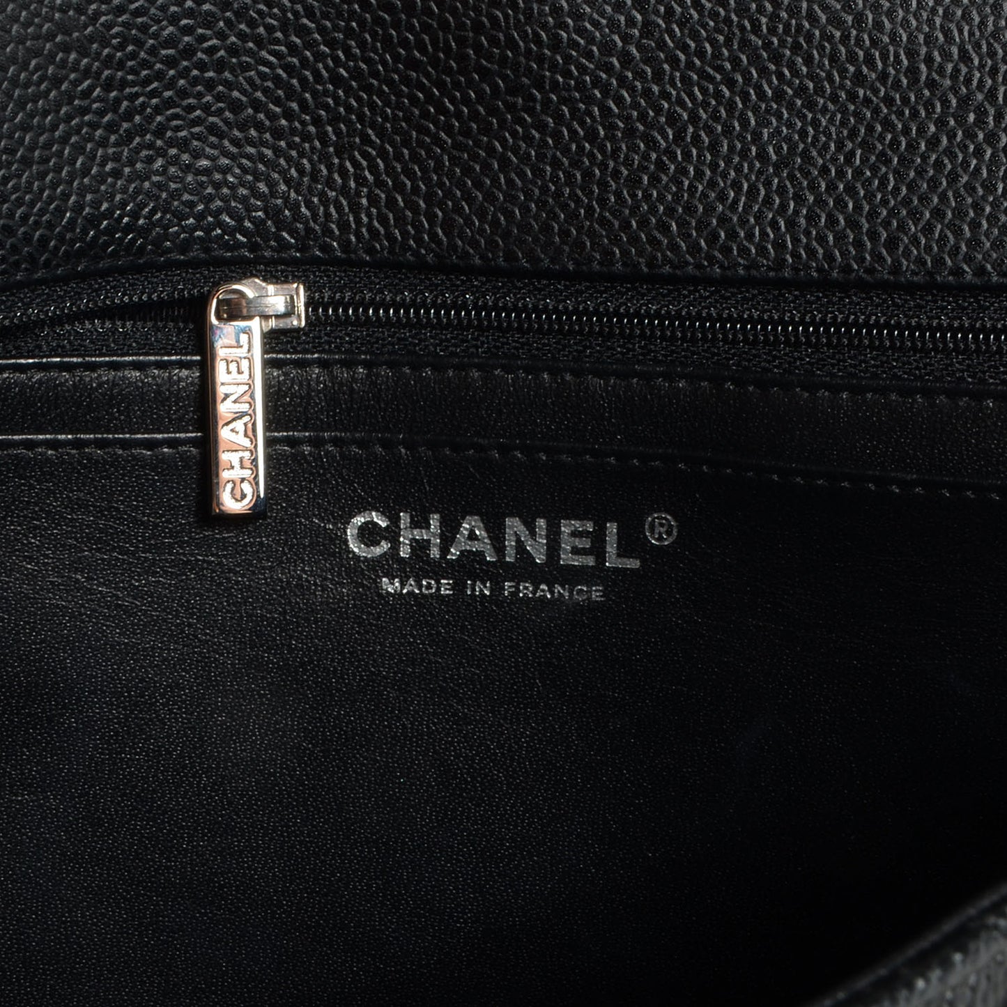 Caviar Jumbo Single Flap Black