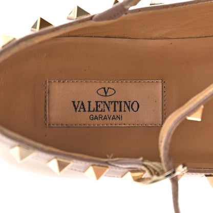 Valentino Garavani Patent Rockstud Cage Ballerina Flats 35 Poudre 10 of 11