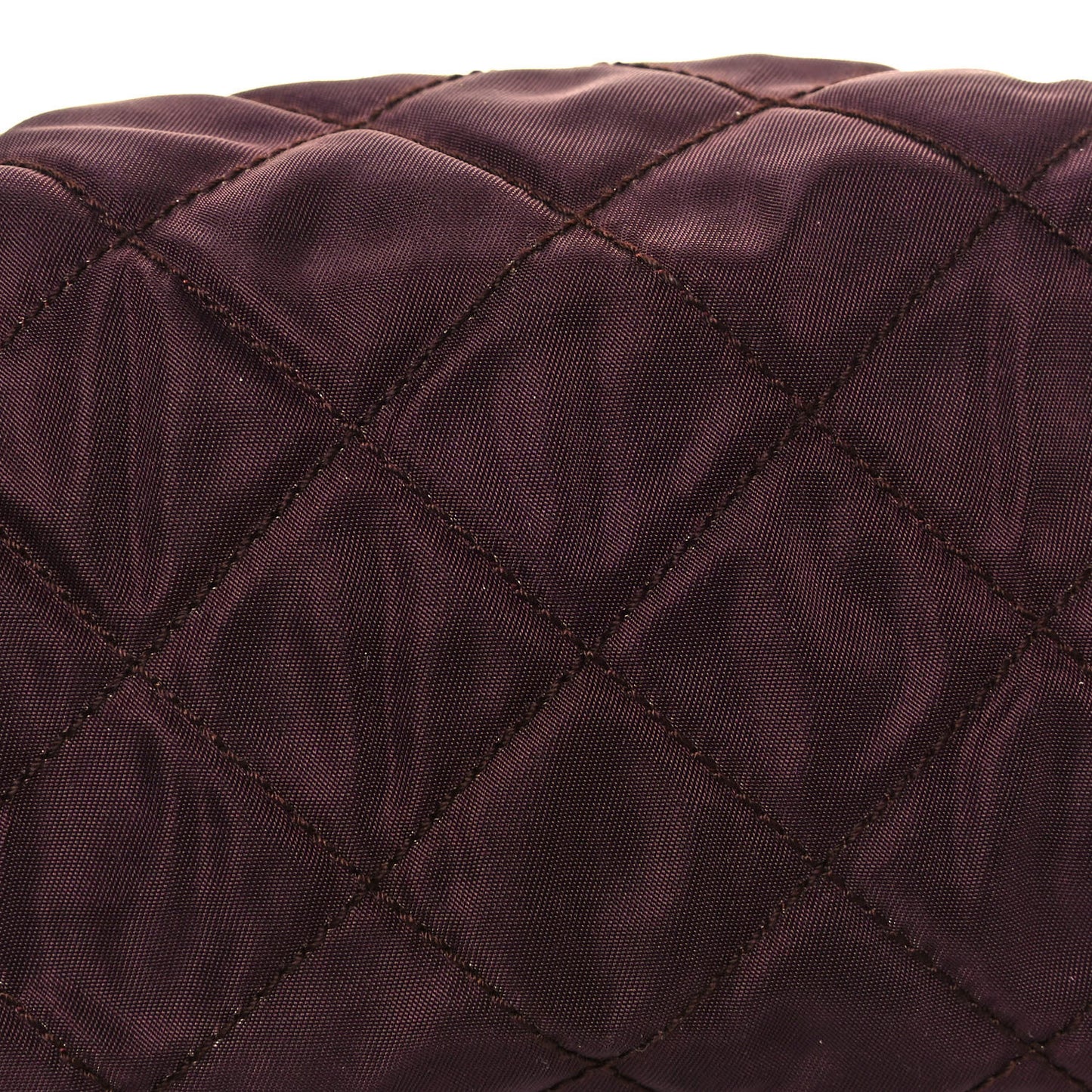 Nylon Tessuto Quilted Shoulder Bag Granato