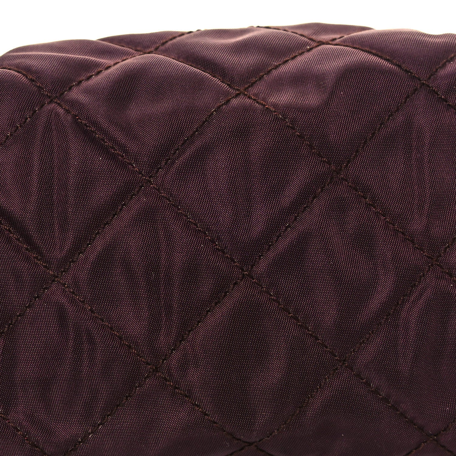 Prada Nylon Tessuto Quilted Shoulder Bag Granato 13 of 13