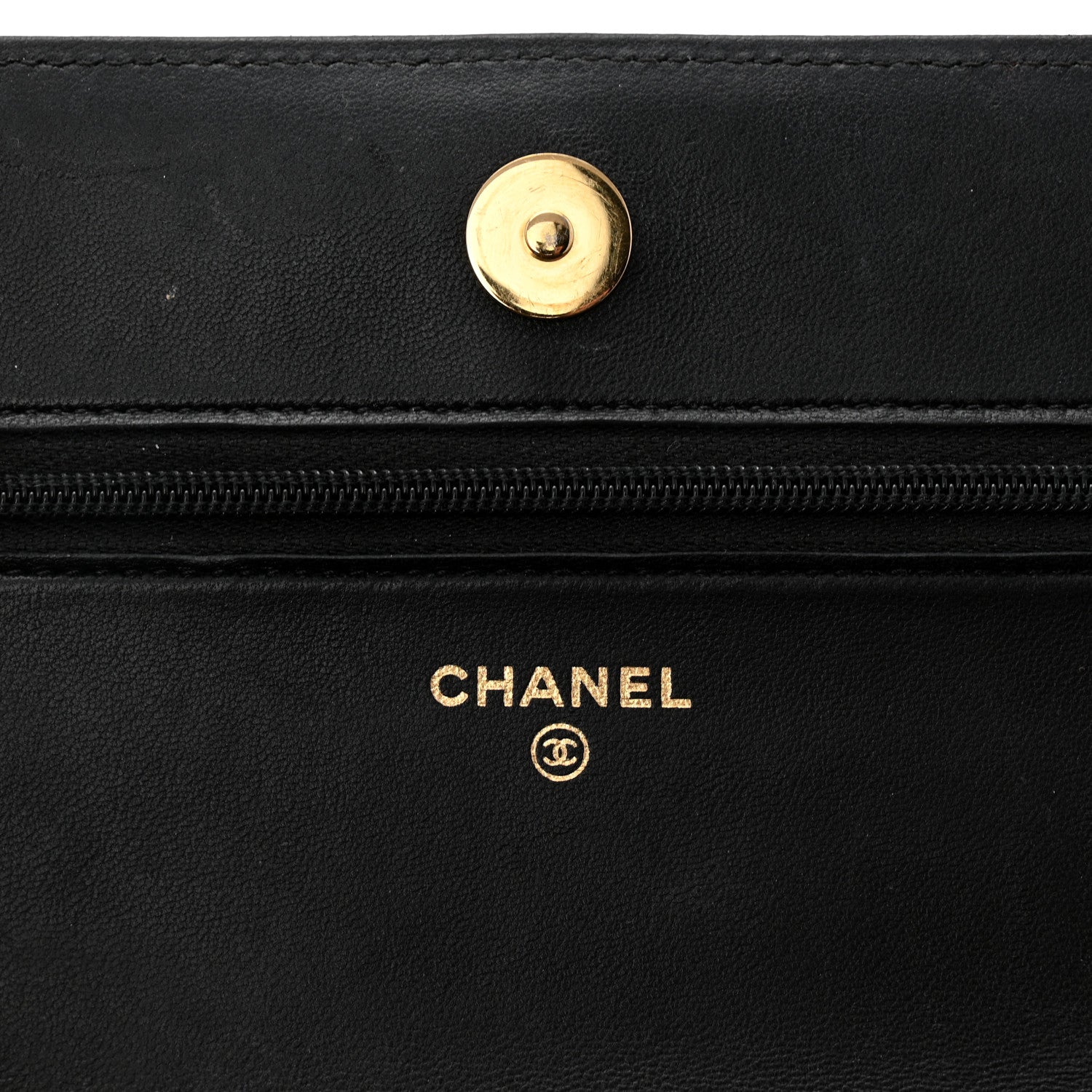Chanel Lambskin Quilted Enamel Coco Casino Wallet On Chain WOC Black 6 of 15