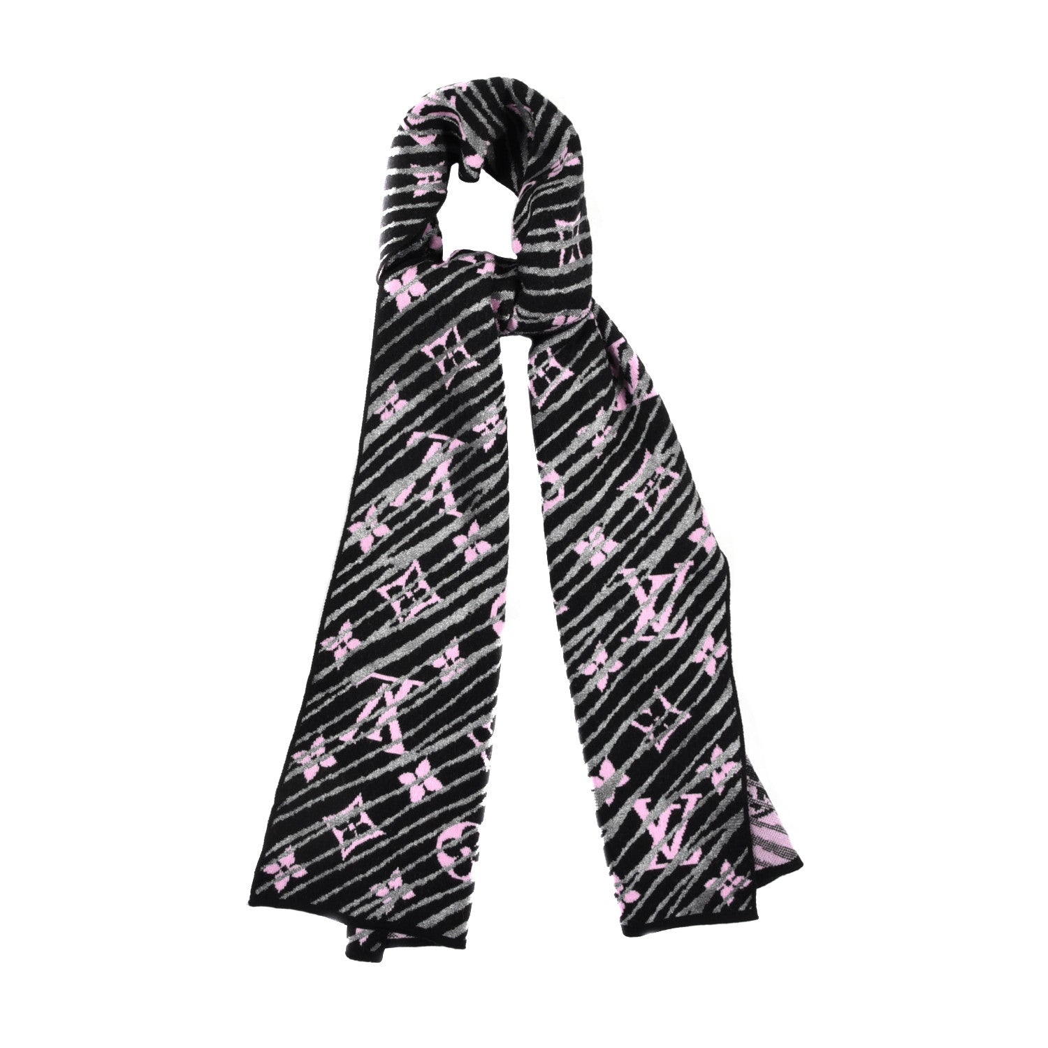 Louis Vuitton Wool Polyester Epi Storm Scarf Pink 1 of 3