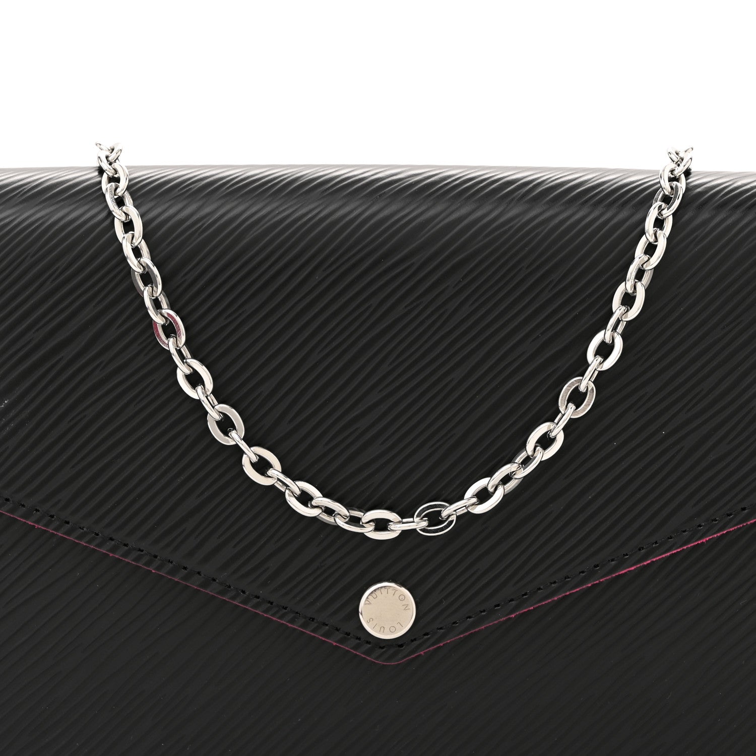 Louis Vuitton Epi Pochette Felicie Black Hot Pink 9 of 11