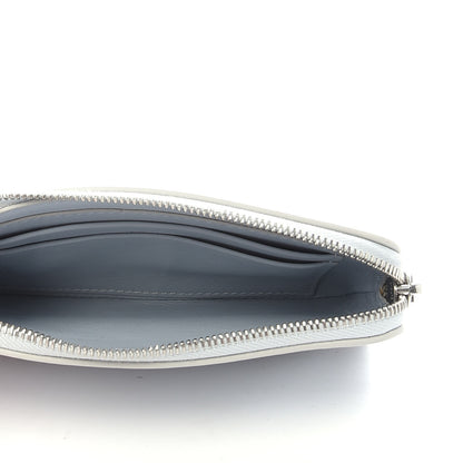 Celine Lambskin Bi-Color Solo Coin Card Case Blue Grey 5 of 9
