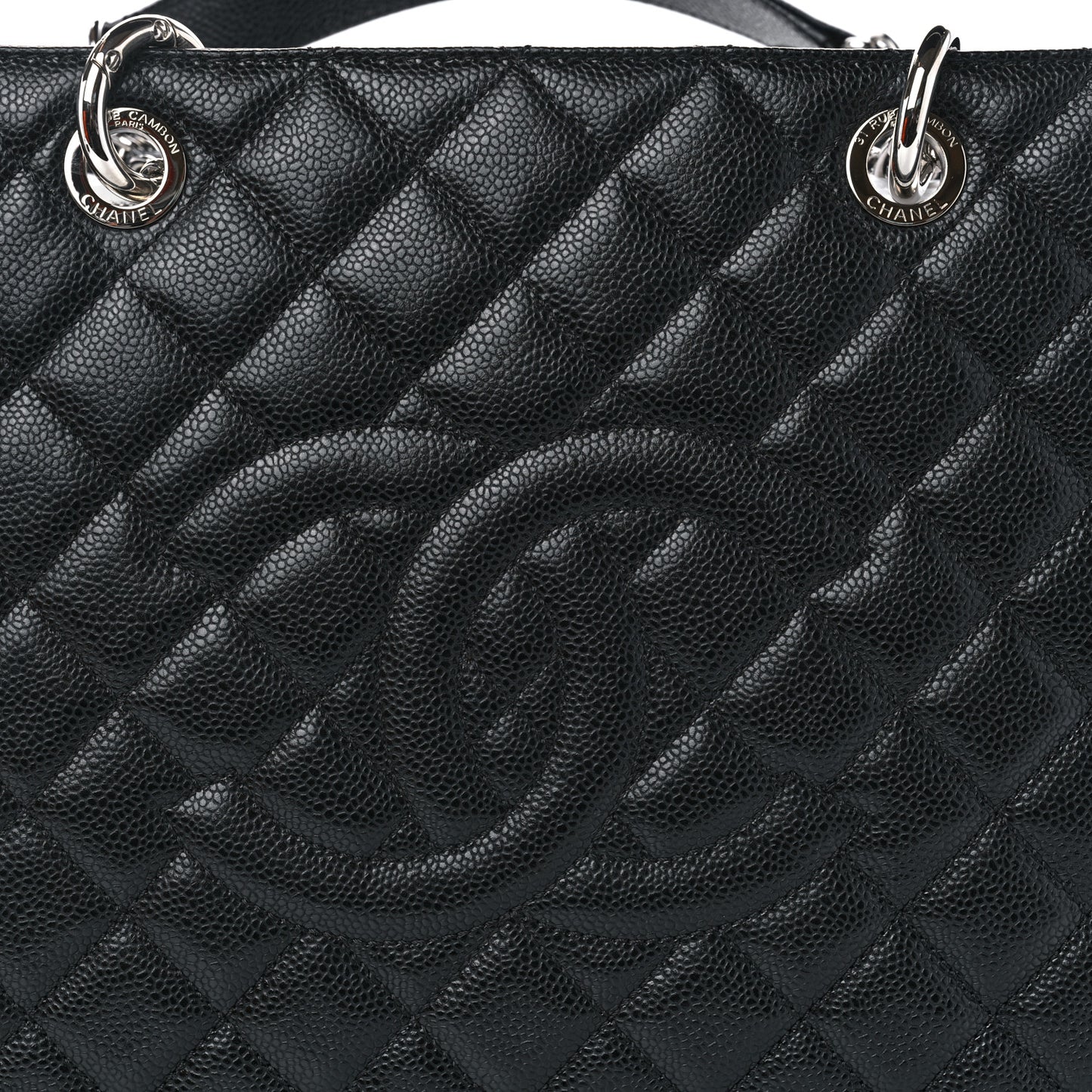 Caviar Quilted XL Grand Shopping Tote GST Black