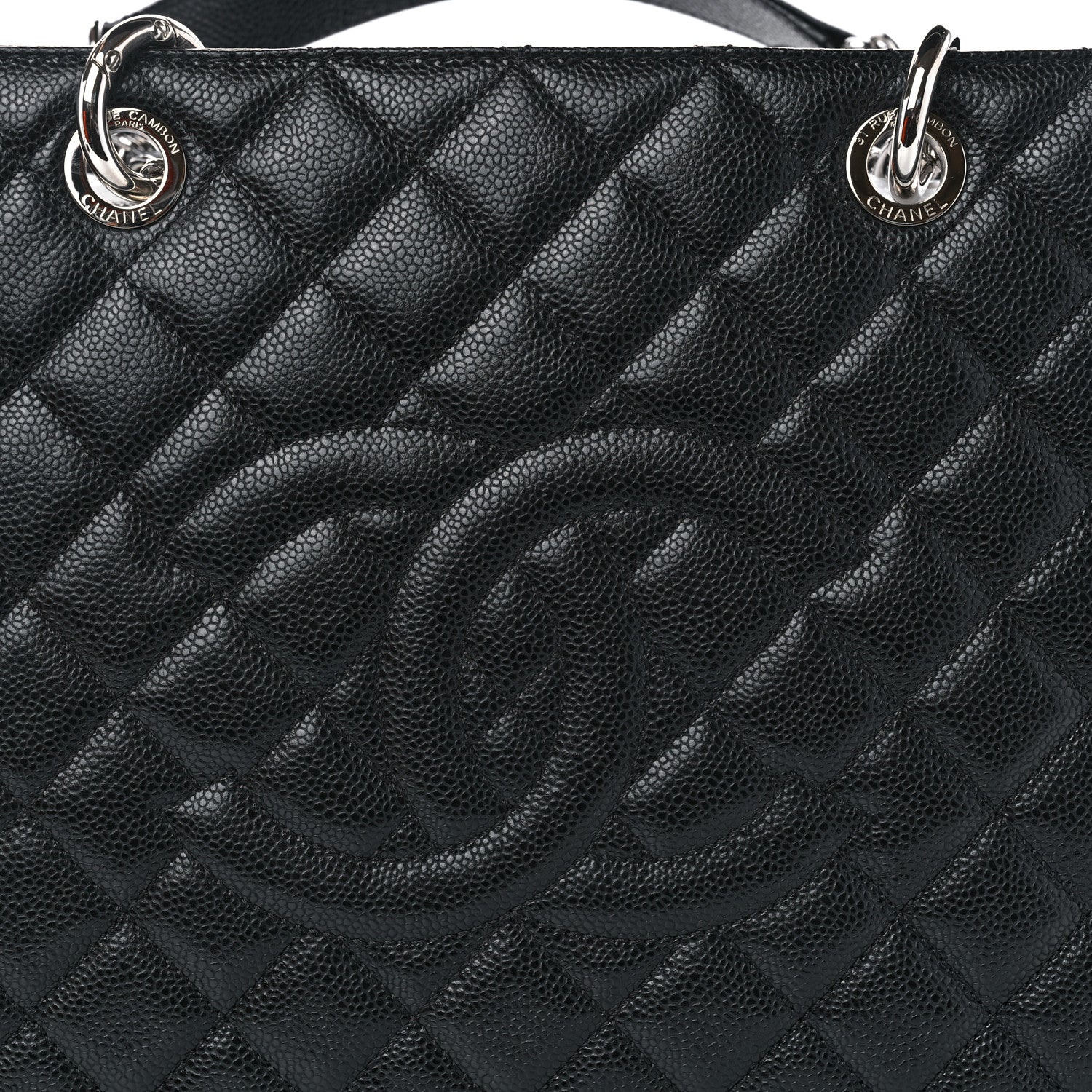 Chanel Caviar Quilted XL Grand Shopping Tote GST Black 8 of 11