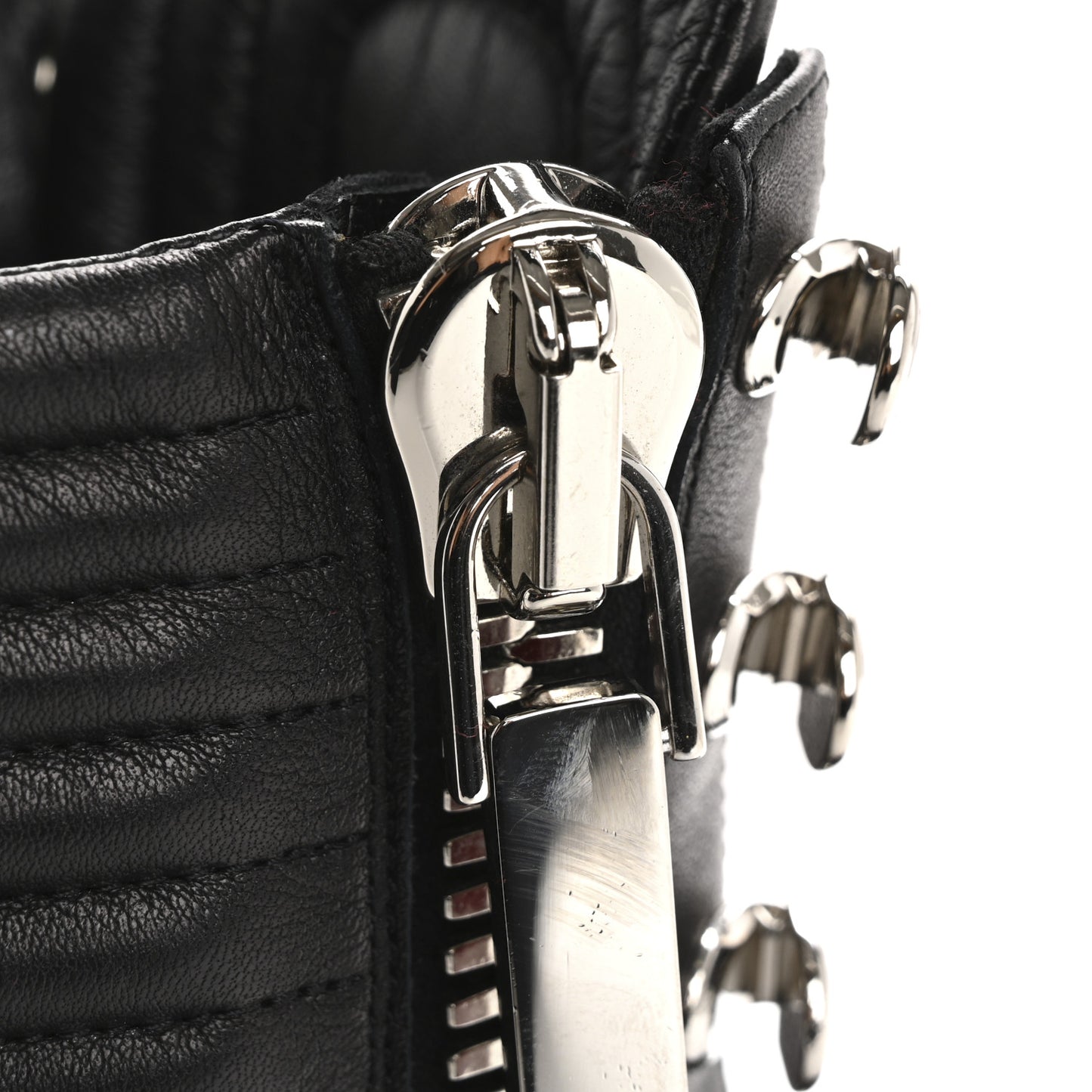 En Hiver Mixed Dual-Zip Booties 39 Black