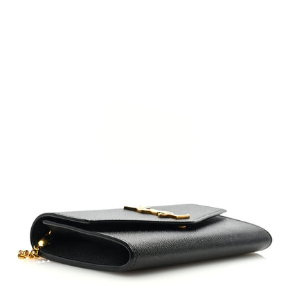 Saint Laurent Grain De Poudre Uptown Chain Wallet Black 5 of 10
