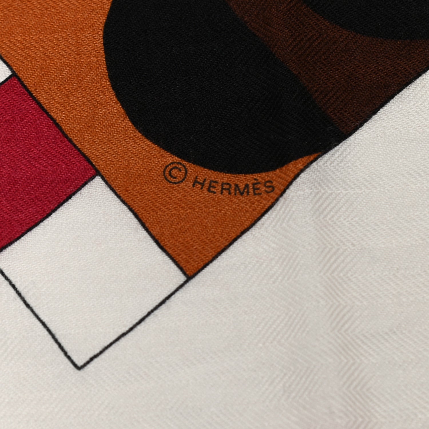 Hermes Cashmere Silk Cheval De Fete Shawl 140 Rose Vif White Multicolor 7 of 10
