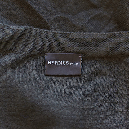 Hermes Cashmere Silk Stole Brown 3 of 6