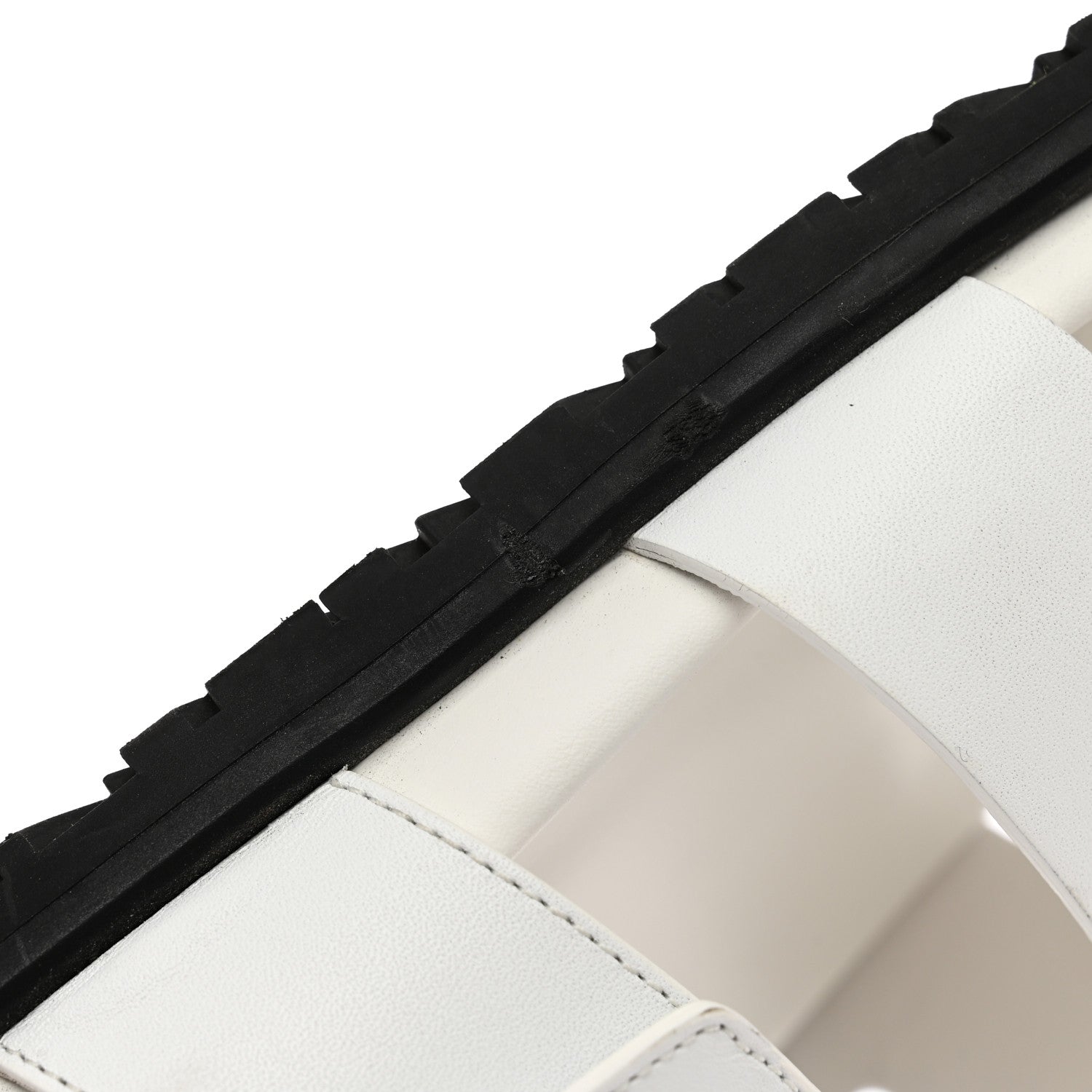 Hermes Calfskin Mens Chypre Sandals 45 White 15 of 24