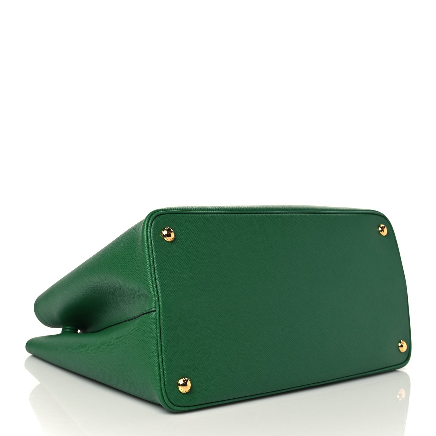 Saffiano Cuir Medium Double Bag Verde