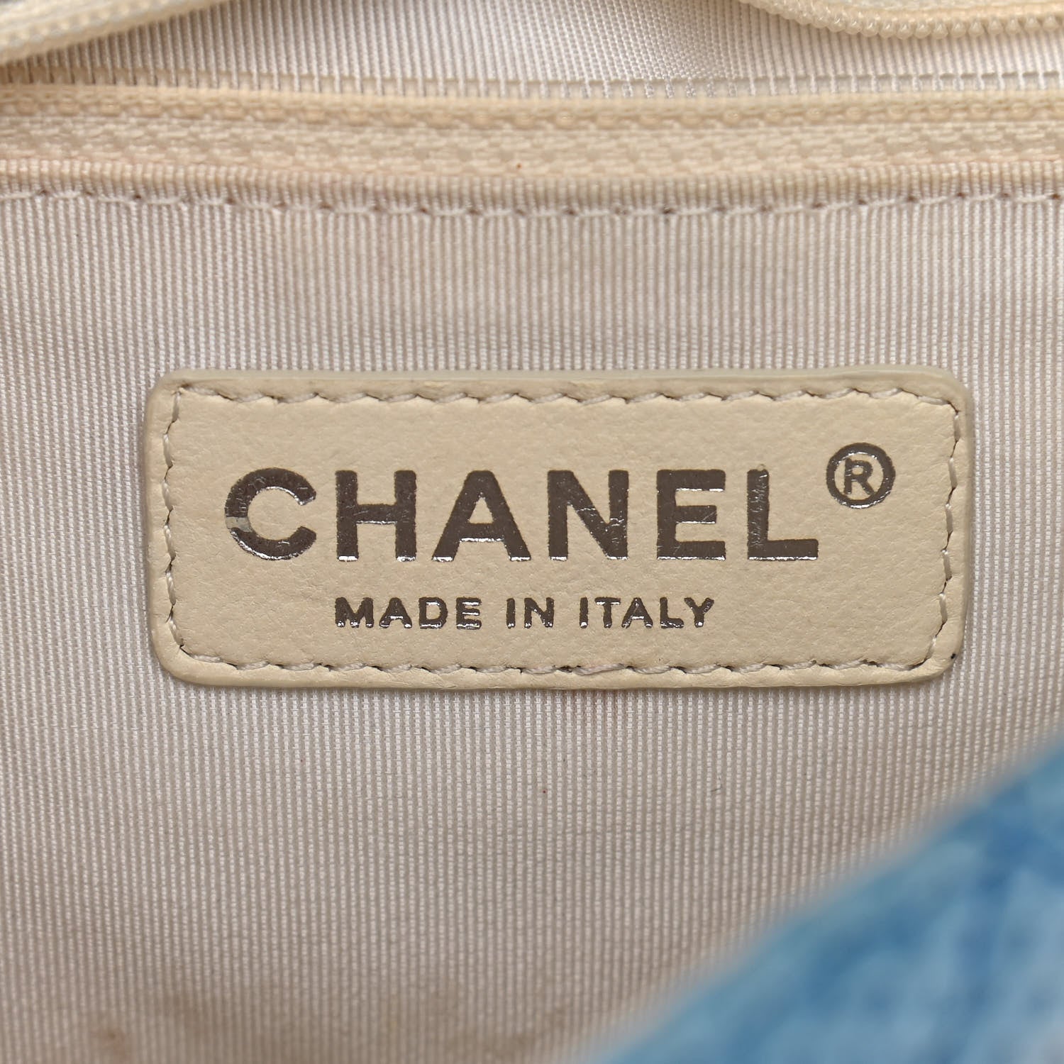 Chanel Neoprene Quilted Medium Single Flap Blue 6 of 12