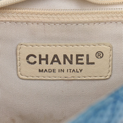 Chanel Neoprene Quilted Medium Single Flap Blue 6 of 12