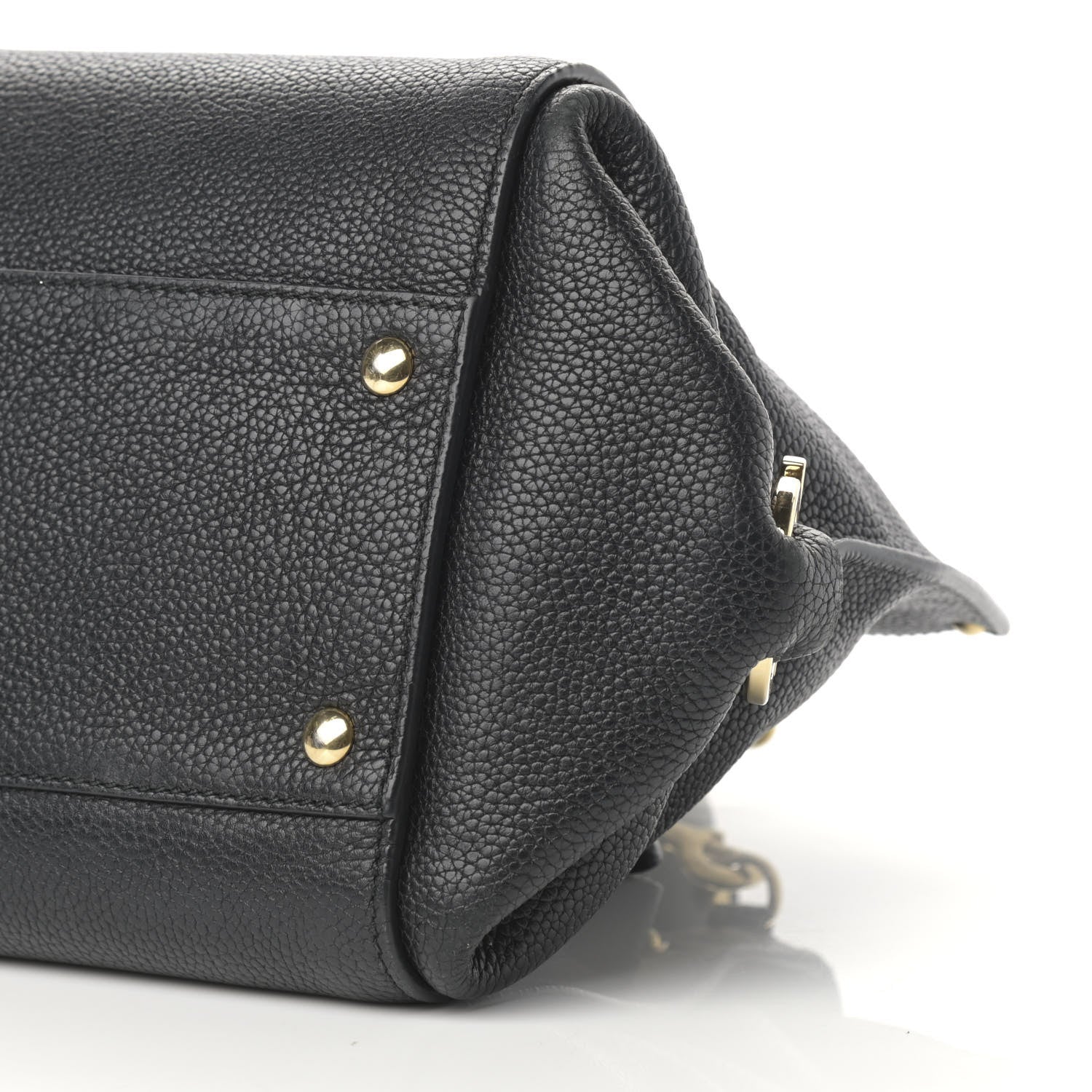 Salvatore Ferragamo Calfskin Sofia Shoulder Bag Black 10 of 16