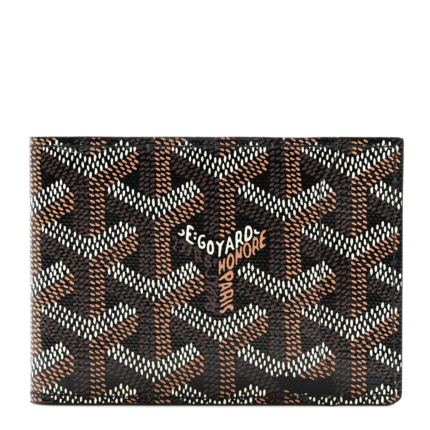 Goyardine Multi Slot Bi-Fold Wallet Black