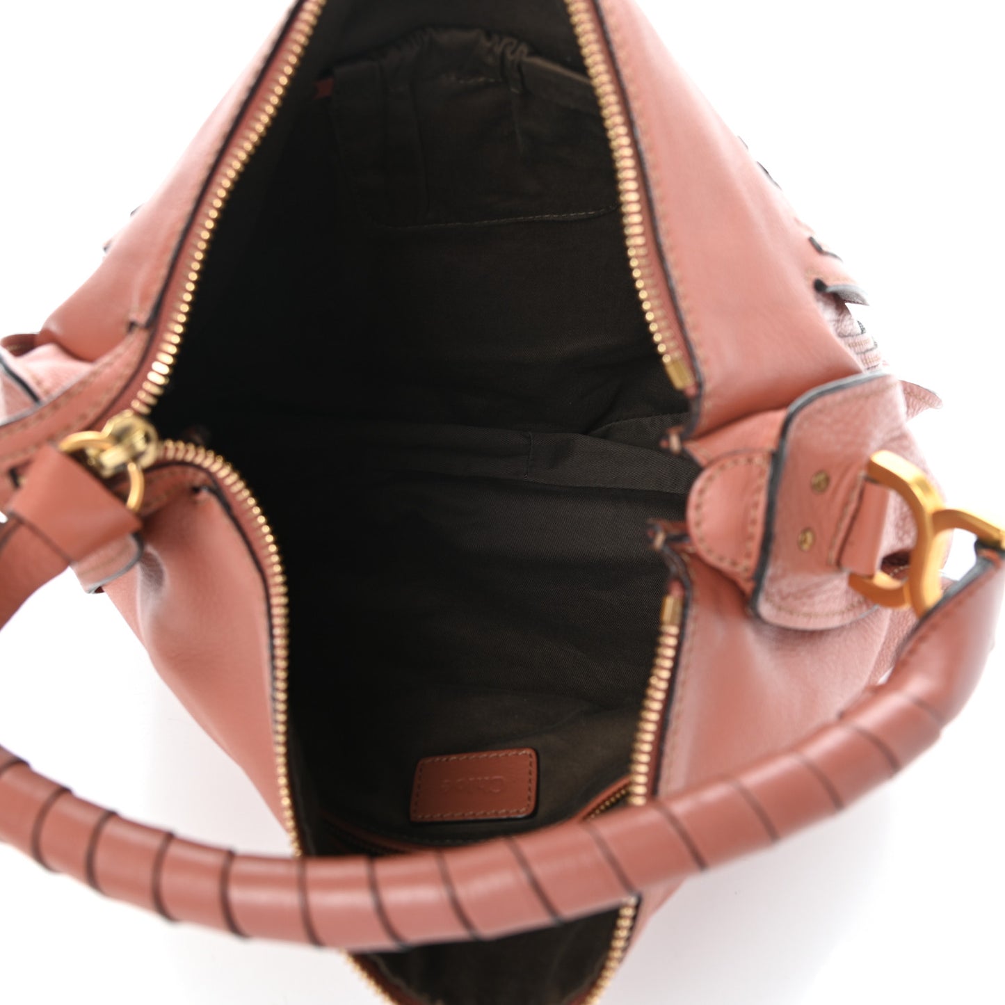 Calfskin Large Marcie Hobo Coral