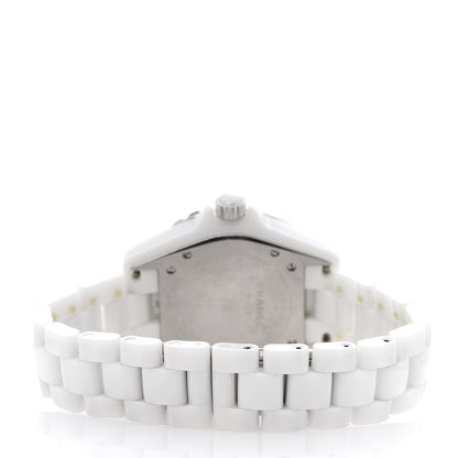 Chanel Stainless Steel Ceramic Diamond Dial 38mm J12 Automatic Watch White 4 of 5