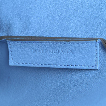 Balenciaga Veau Baltimore Double Sided Medium Everyday Tote Gris Fossile Bleu Turquoise 6 of 13