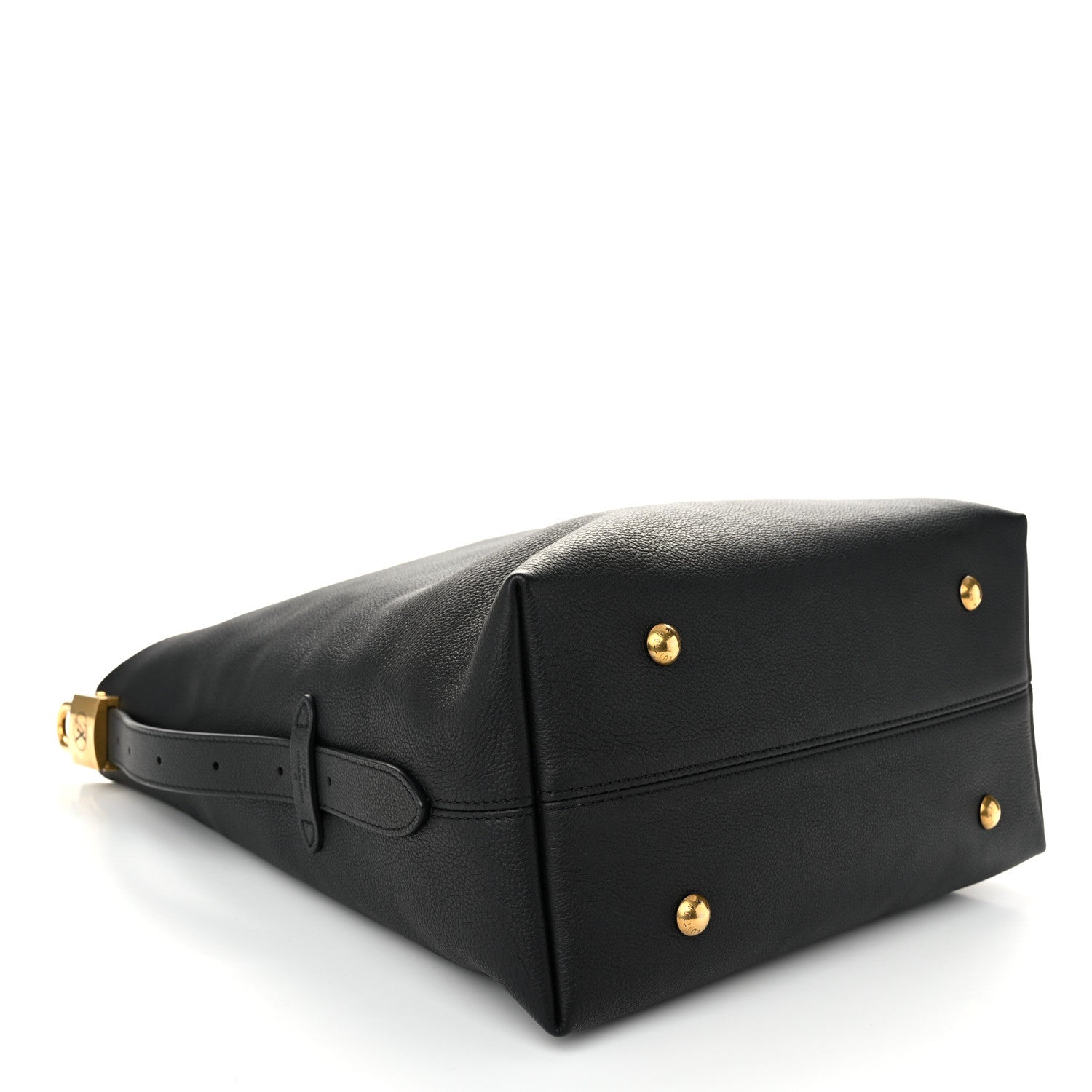 Louis Vuitton Grained Calfskin Low Key Hobo MM Black 5 of 11