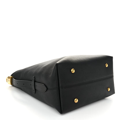 Louis Vuitton Grained Calfskin Low Key Hobo MM Black 5 of 11