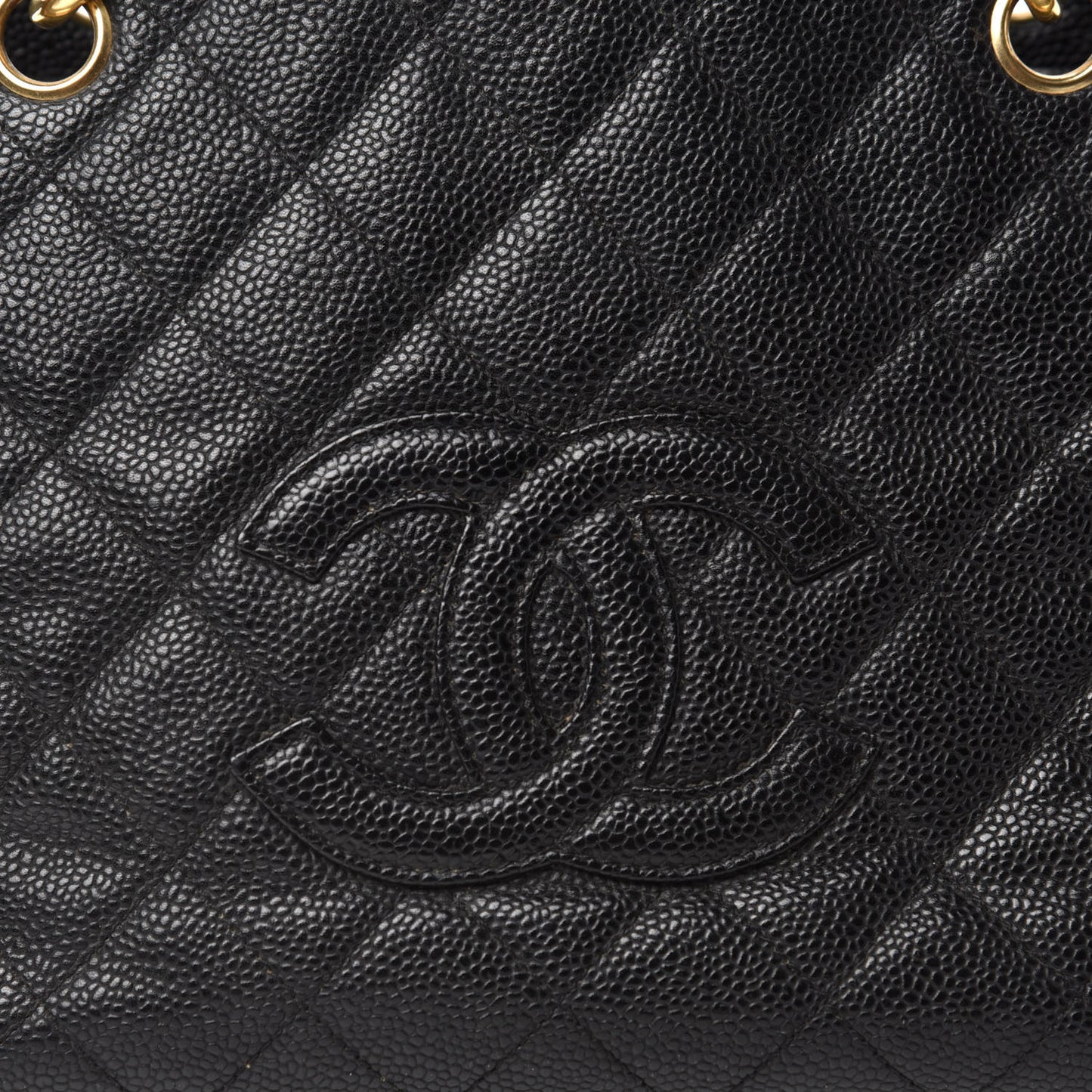 Caviar Quilted Petit Timeless Tote PTT Black