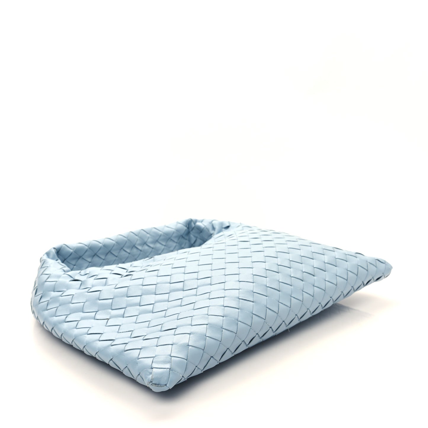 Calfskin Intrecciato Small Hop Ice