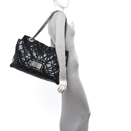 Chanel Vinyl Quilted XXL Reissue Flap Black 2 of 10