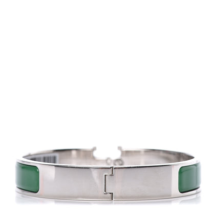 Hermes Enamel Narrow Clic Clac H Bracelet GM Vert Sapin 4 of 5