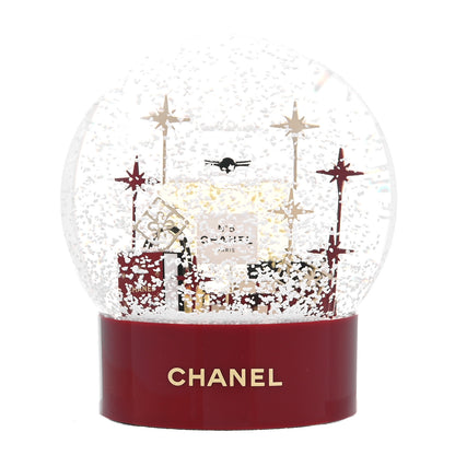 Chanel Glass N°5 Perfume Bottle Snow Globe Red 3 of 6