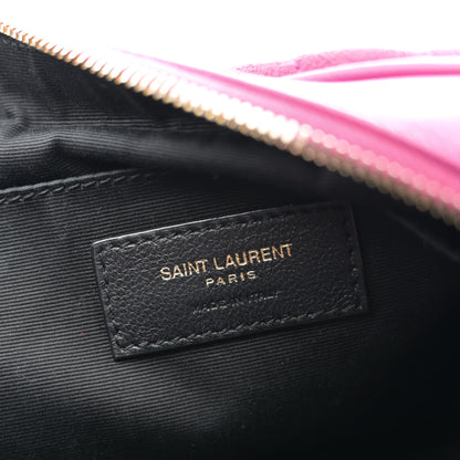 Saint Laurent Suede Matelasse Monogram Lou Camera Bag Rose 5 of 10