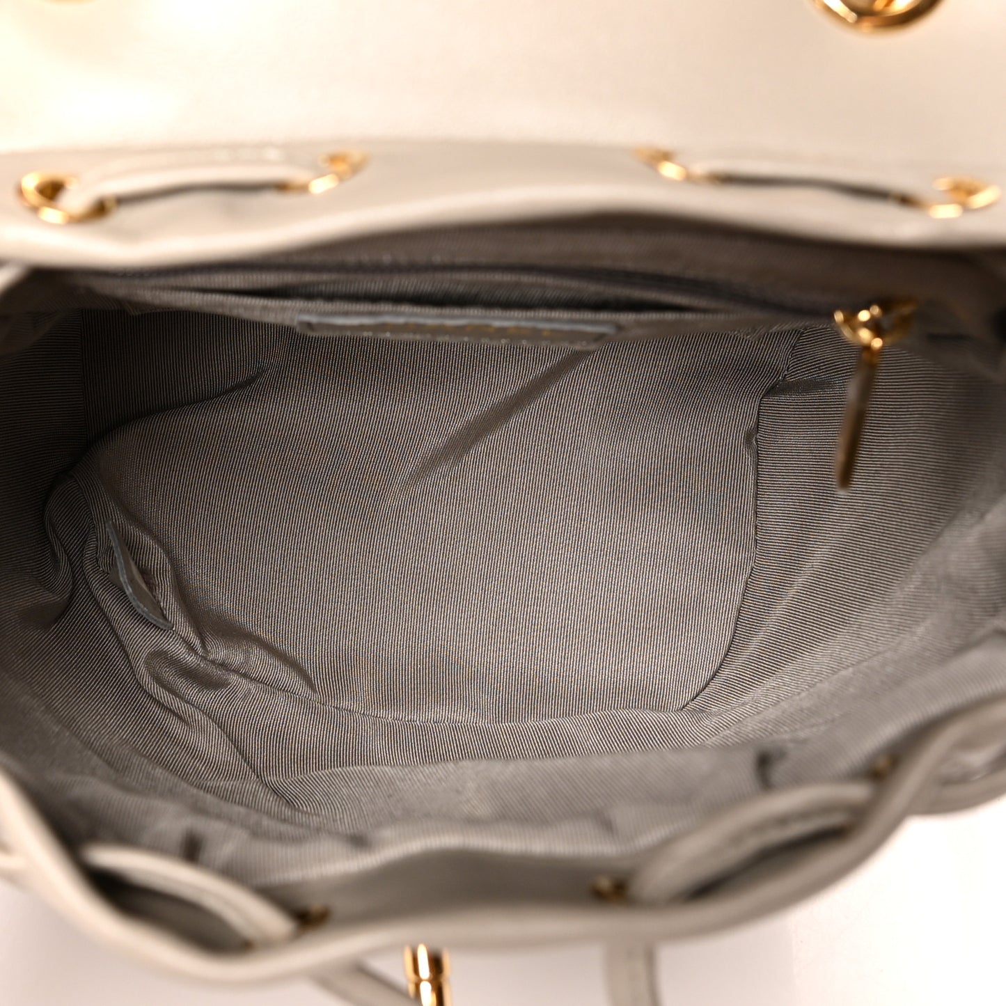 Calfskin Quilted Mini Urban Spirit Backpack Grey