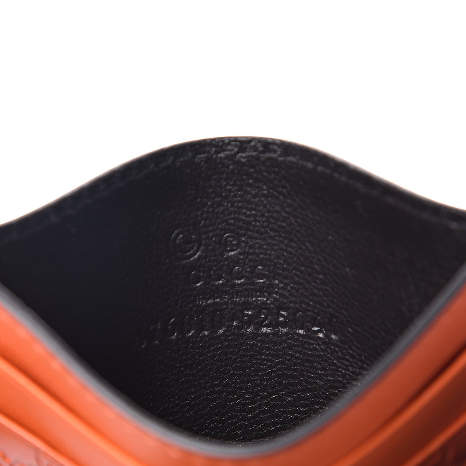 Gucci Microguccissima Card Holder Sun Orange 5 of 6